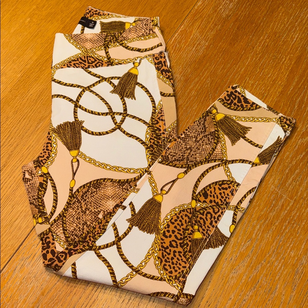 New York & Company Leopard and Chain Print Pants - Picture 5 of 5